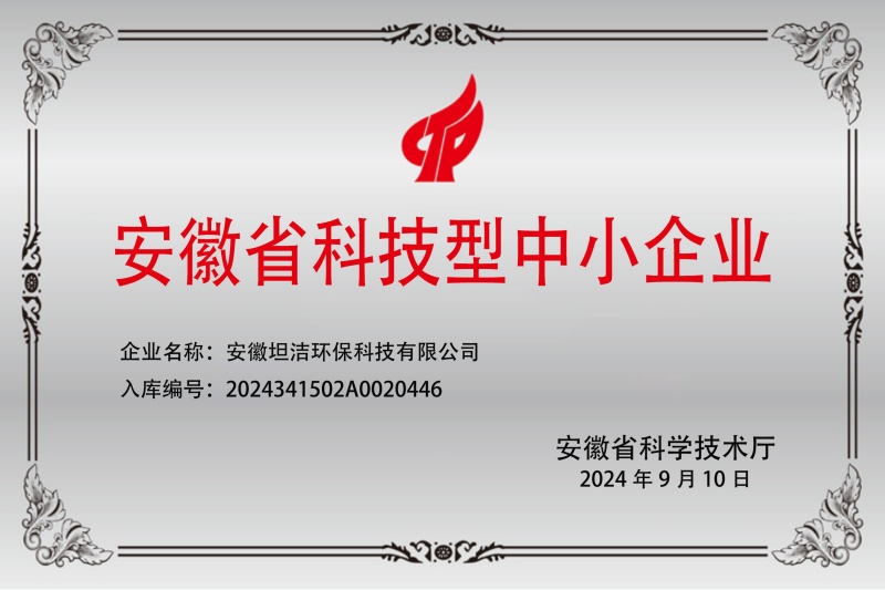 百色安徽科技型中小企业证书